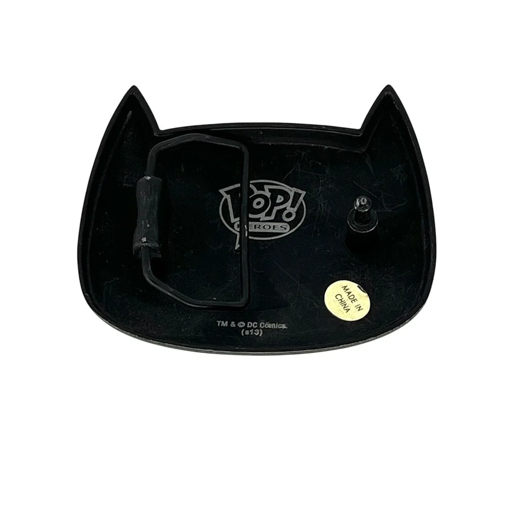 Funko Pop Heroes Batman Belt Buckle Unisex OS Black DC Comics Cowl Mask Enamel